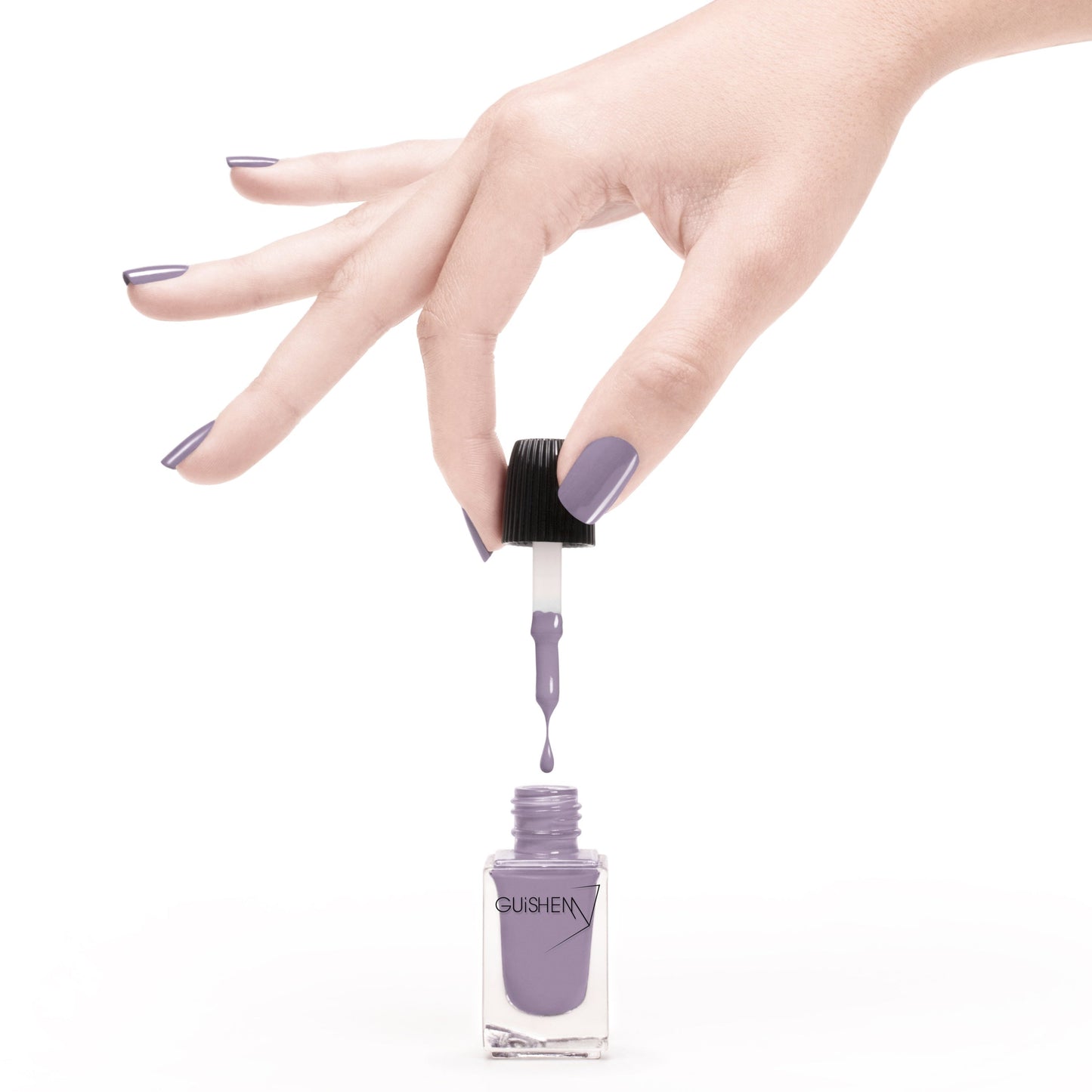 Smalto Premium GUiSHEM – Velvet Violet 060, Grigio Lavanda Crème