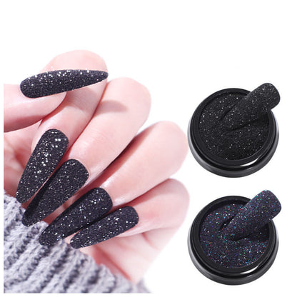 Black starlight effect nail art decorative powder