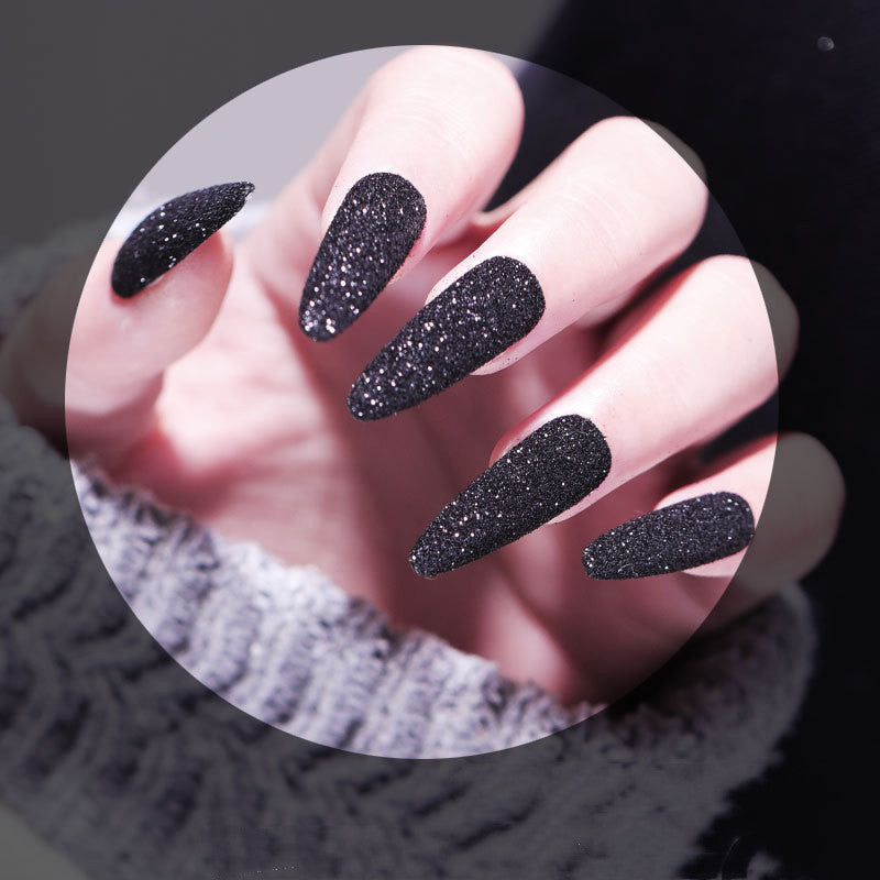 Black starlight effect nail art decorative powder