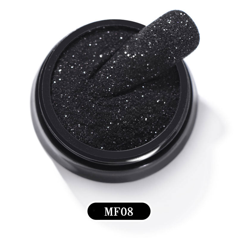 Black starlight effect nail art decorative powder