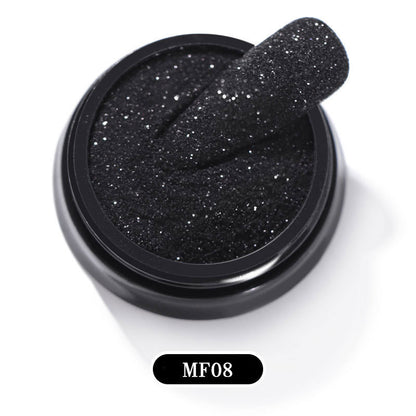 Black starlight effect nail art decorative powder