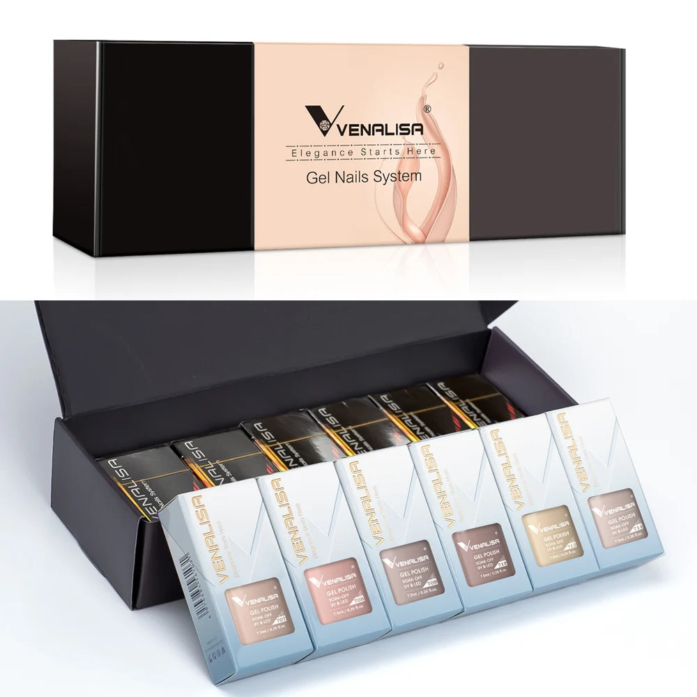 VENALISA – Brown Earth Tones • 12-Piece Gel Set