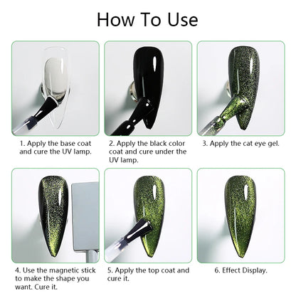NAILCO Transparent Cat Eye Gel Polish – Crystal Magnetic Gel
