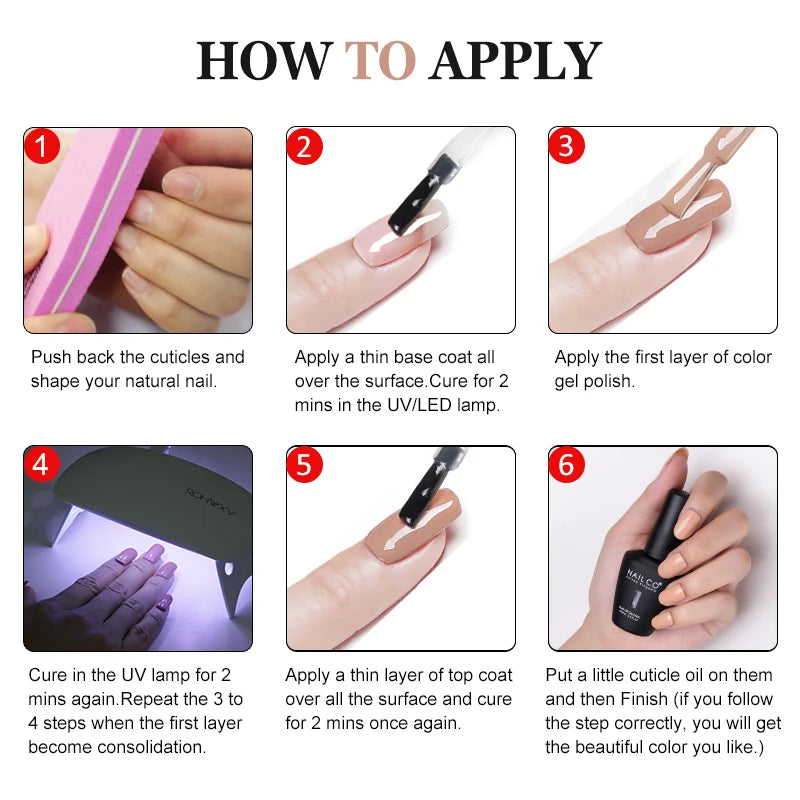 NAILCO Base & Top Coat UV Gel – Smalto Gel Professionale Soak Off