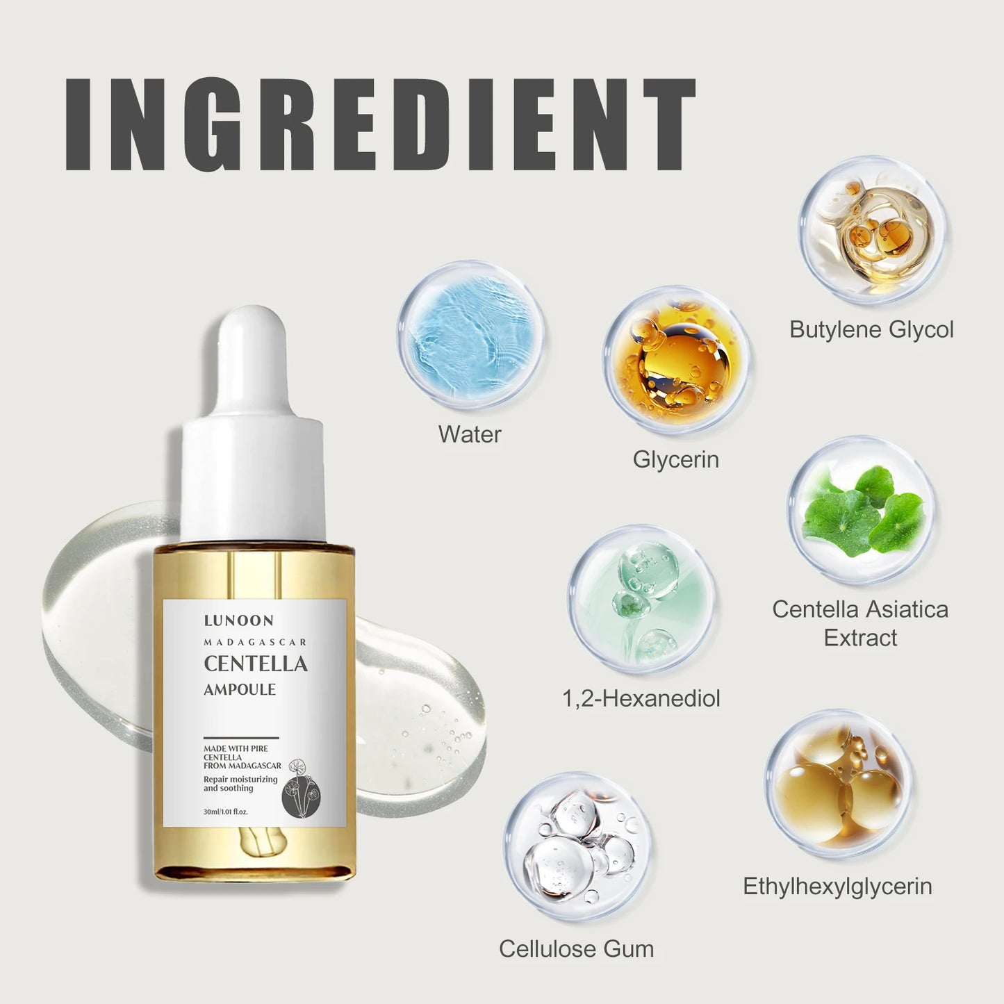 Centella Asiatica Serum — Riparatore,Idratante, Lenitivo e Anti-Aging