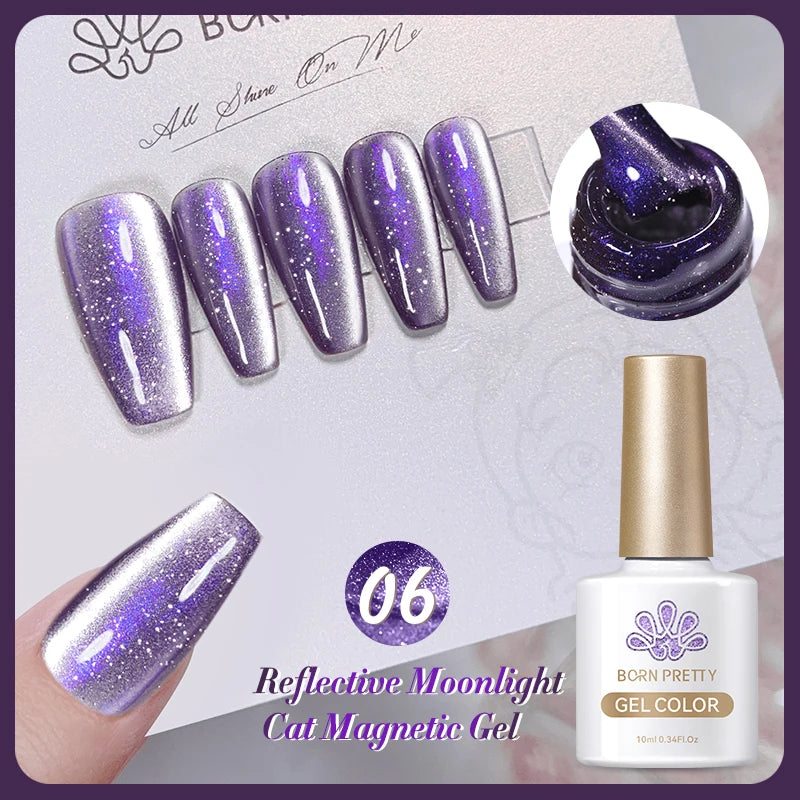 Born Pretty Cat Eye Violet Moonlight