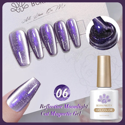 Born Pretty Cat Eye Violet Moonlight