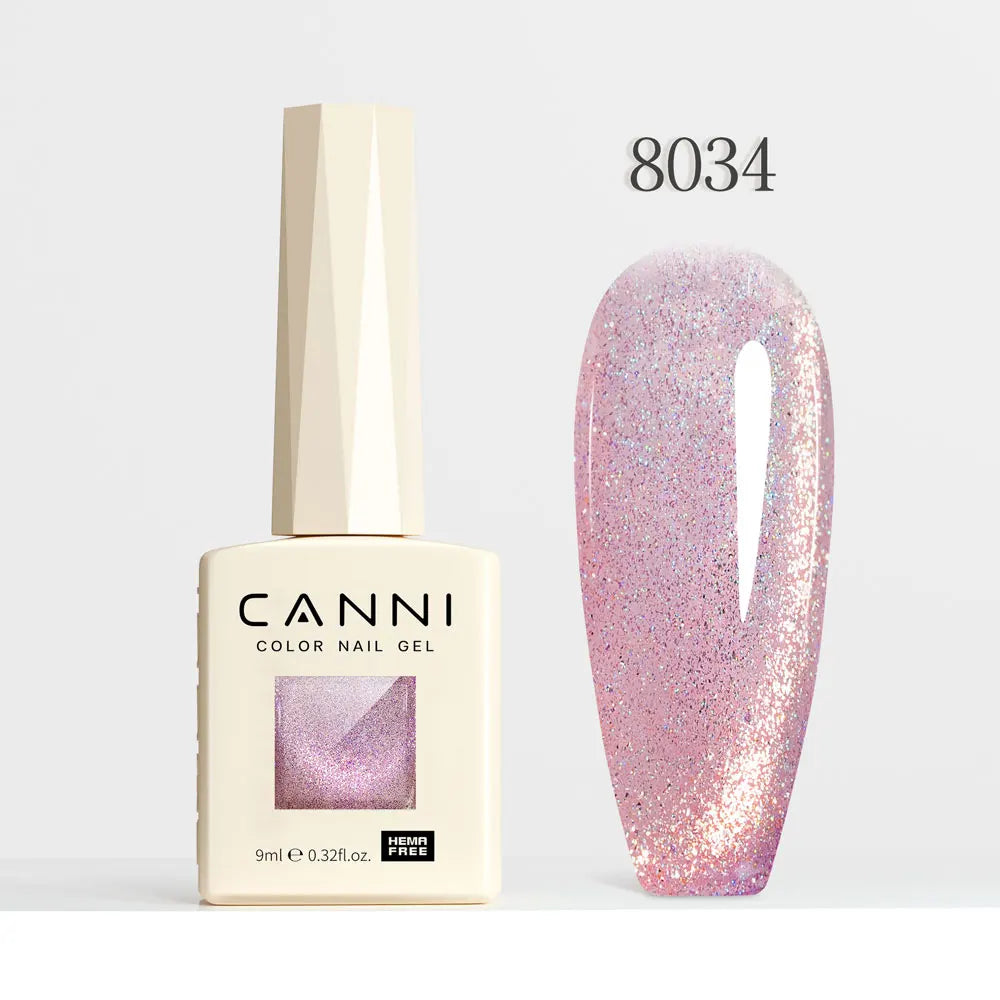 CANNI – Cat Eye Gel Diamond Hema Free Super lucido, effetto glitter e magnetico.