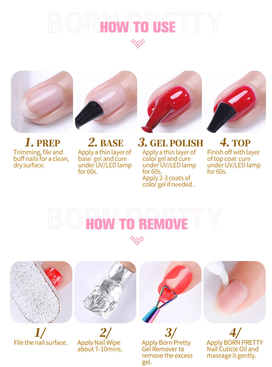 BORN PRETTY Gel Unghie 60/30ml – Hard Jelly per Extension