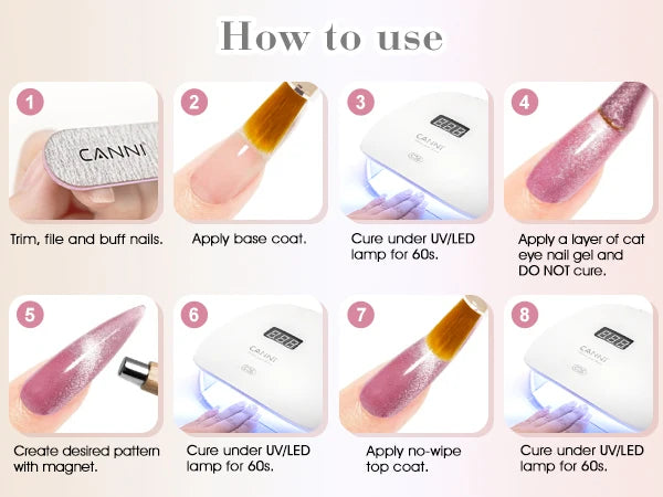 CANNI Cat Eye Gel Diamond Semi permanente