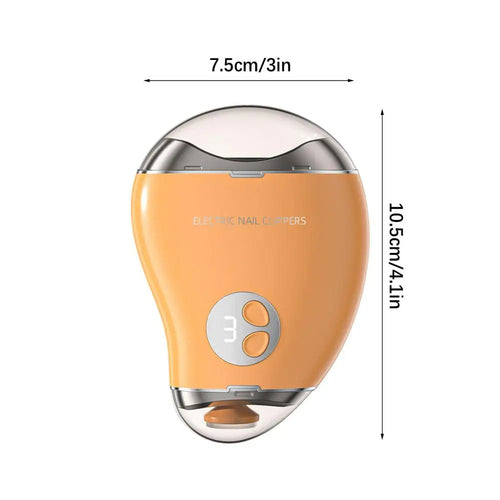 Electric Nail Cutter – Mango Shape, 3 Velocità, Ricaricabile 🍋💅