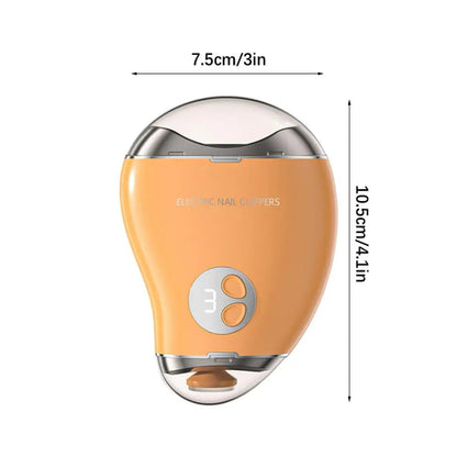 Electric Nail Cutter – Mango Shape, 3 Velocità, Ricaricabile 🍋💅