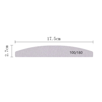Lima per unghie mezzaluna 100/180 – Doppia faccia