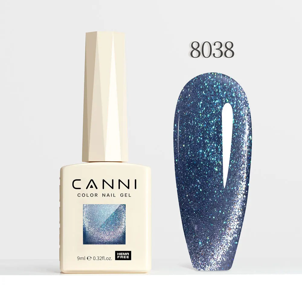 CANNI – Cat Eye Gel Diamond Hema Free Super lucido, effetto glitter e magnetico.