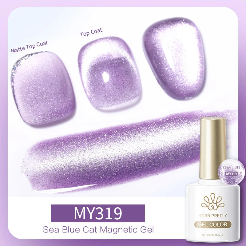 Born Pretty Cat Eye Violet Moonlight