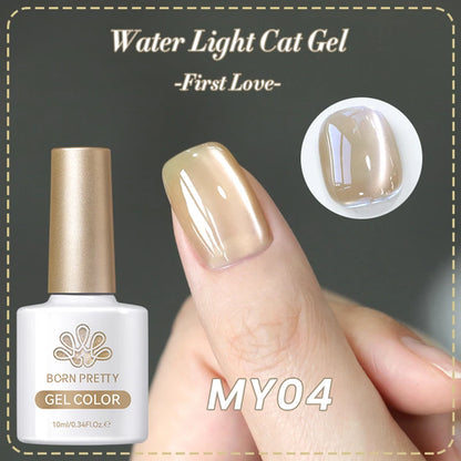 BORN PRETTY Gel Cat Eye 10ml – Effetto Luce Acqua Brillante con Glitter Scintillanti
