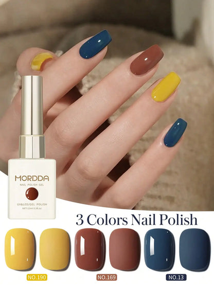 3pcs 15ml Nail Glue New High Saturation Color Gel Strong & Long-lasting Nail Gel for Salon Nail DIY Manicure