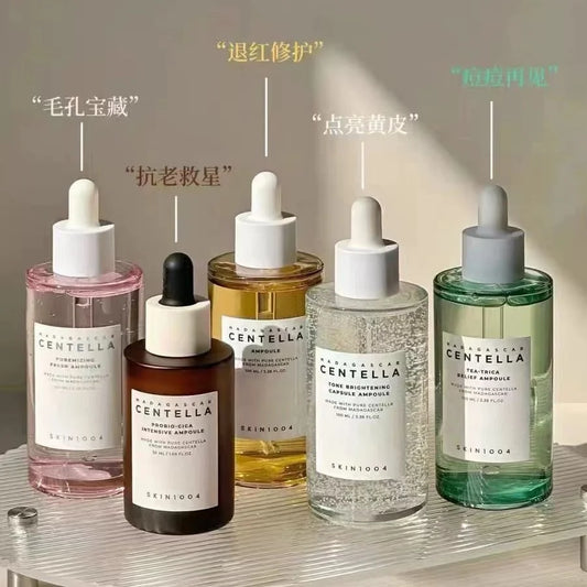 Centella Asiatica Skin Care Set — Face Serum | Idratante, Lenitivo, Illuminante | Skincare Coreana