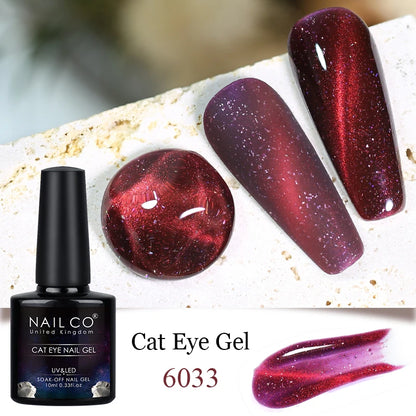 NAILCO Transparent Cat Eye Gel Polish – Crystal Magnetic Gel