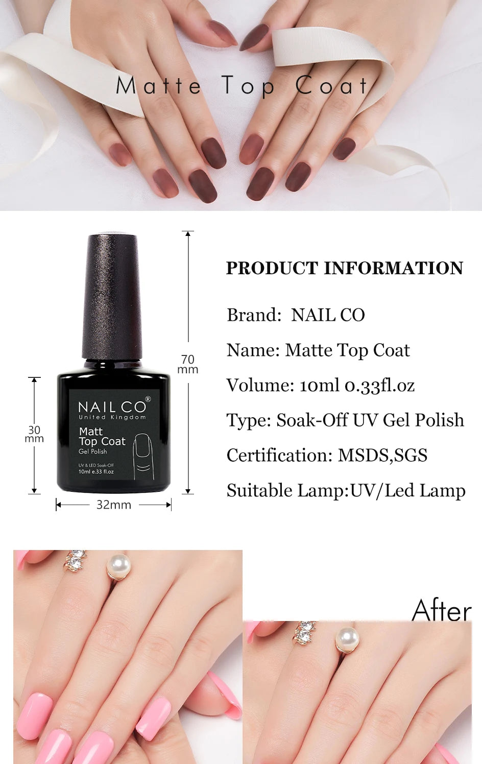 TOP COAT Opaco NAIL CO