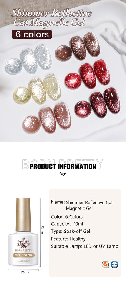 Born Pretty Cat Eye Violet Moonlight