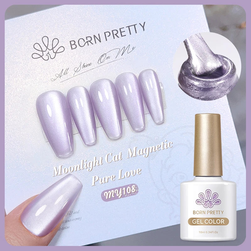 Born Pretty Cat Eye Violet Moonlight