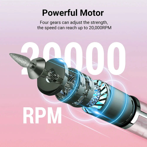 Lucidatrice Elettrica Unghie 20000RPM – Ricaricabile 💅⚡