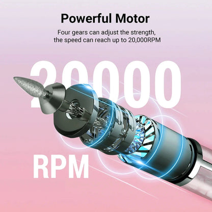 Lucidatrice Elettrica Unghie 20000RPM – Ricaricabile 💅⚡