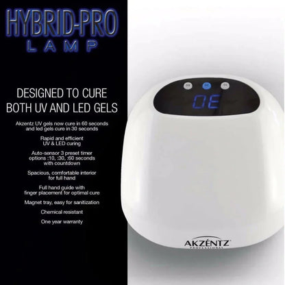 Akzentz - Hybrid Pro UV+LED Duo Nail Lamp-2