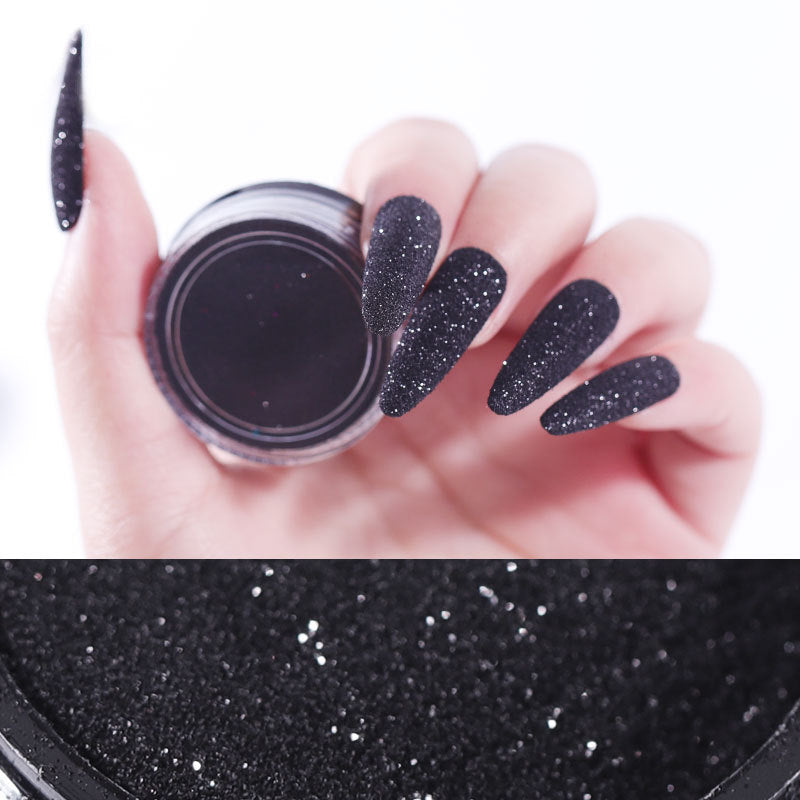 Black starlight effect nail art decorative powder