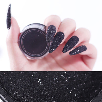 Black starlight effect nail art decorative powder