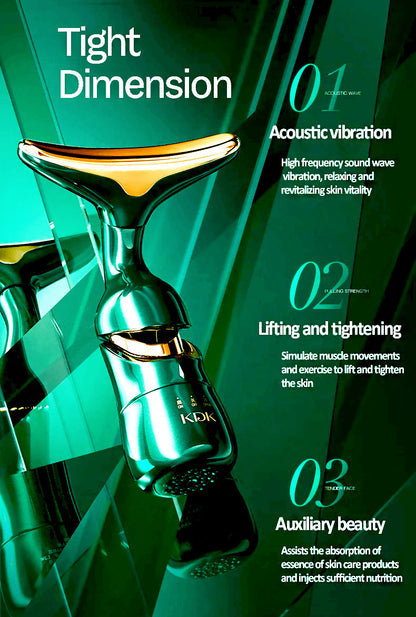 DELPHY - Masseur Facial triples têtes - liftant hautes vibrations-2